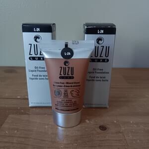 x2 Boxes! ZUZU LUXE Oil-Free Liquid Foundation 18 Shade L-24 - Brand NEW
